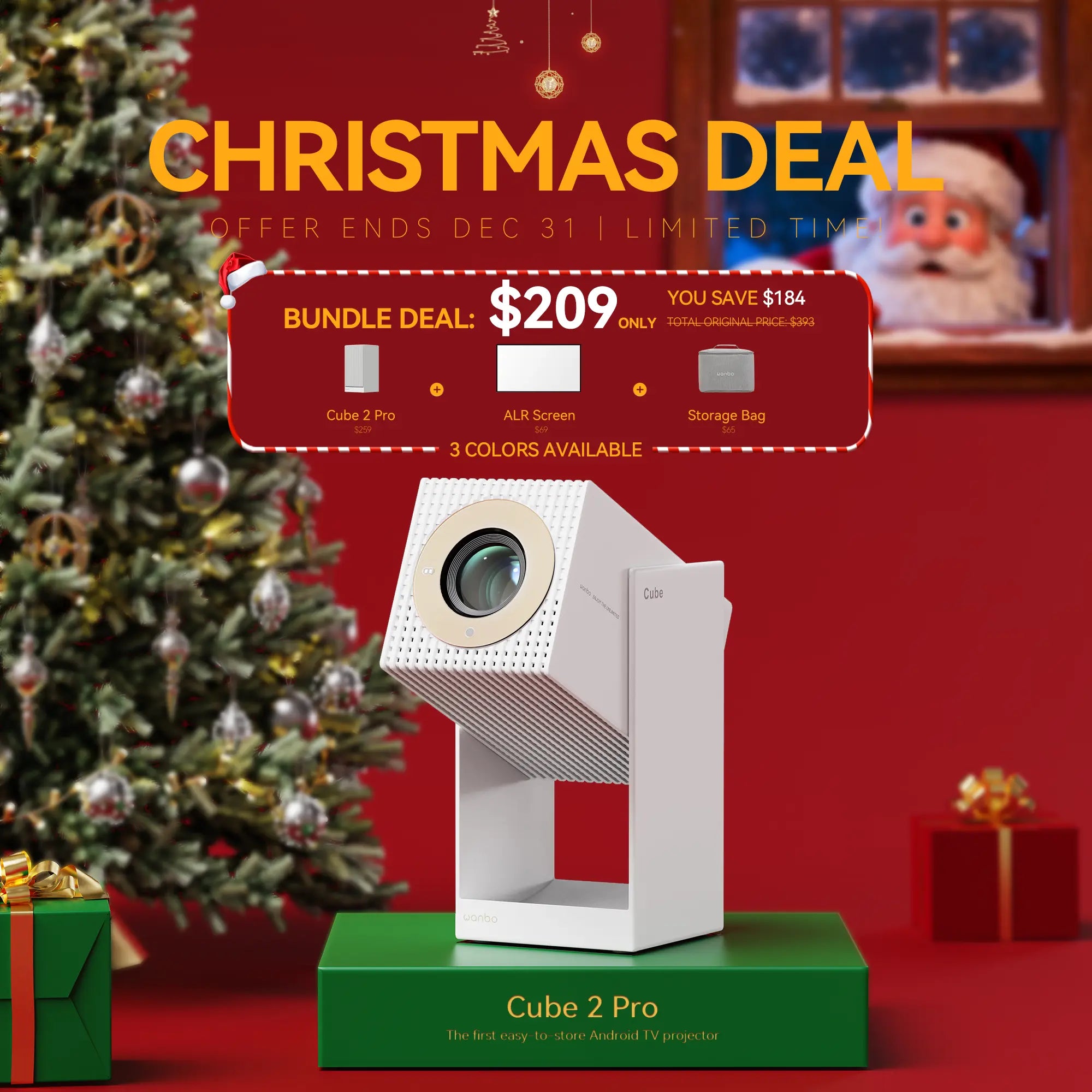 Wanbo Cube 2 Pro Projector | ToF Auto-Focus & All-in-One 1080P Smart Projector Product vendor