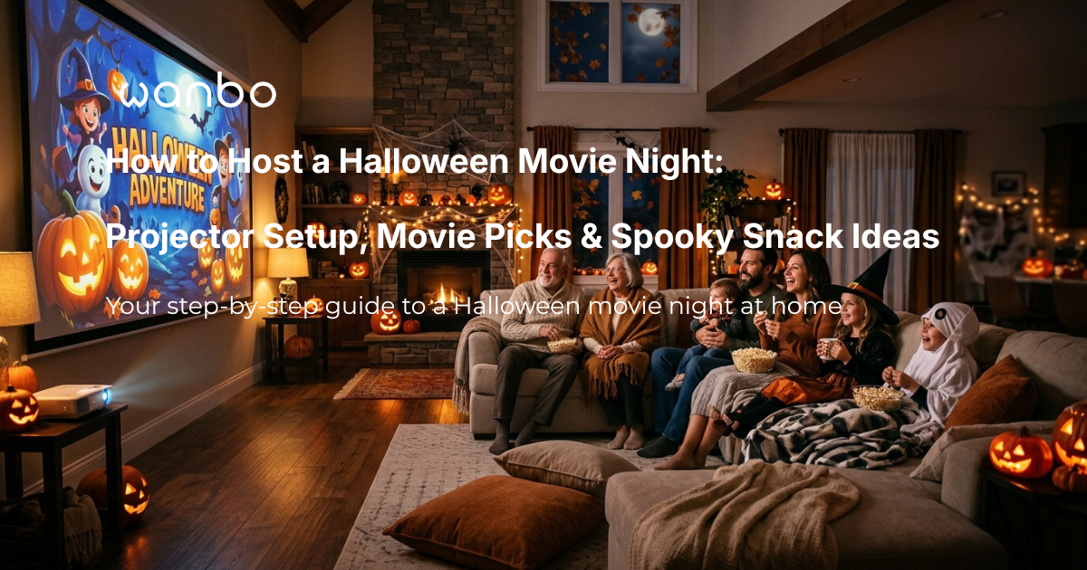 How to Host a Halloween Movie Night: Projector Setup, Movie Picks & Spooky Snack Ideas