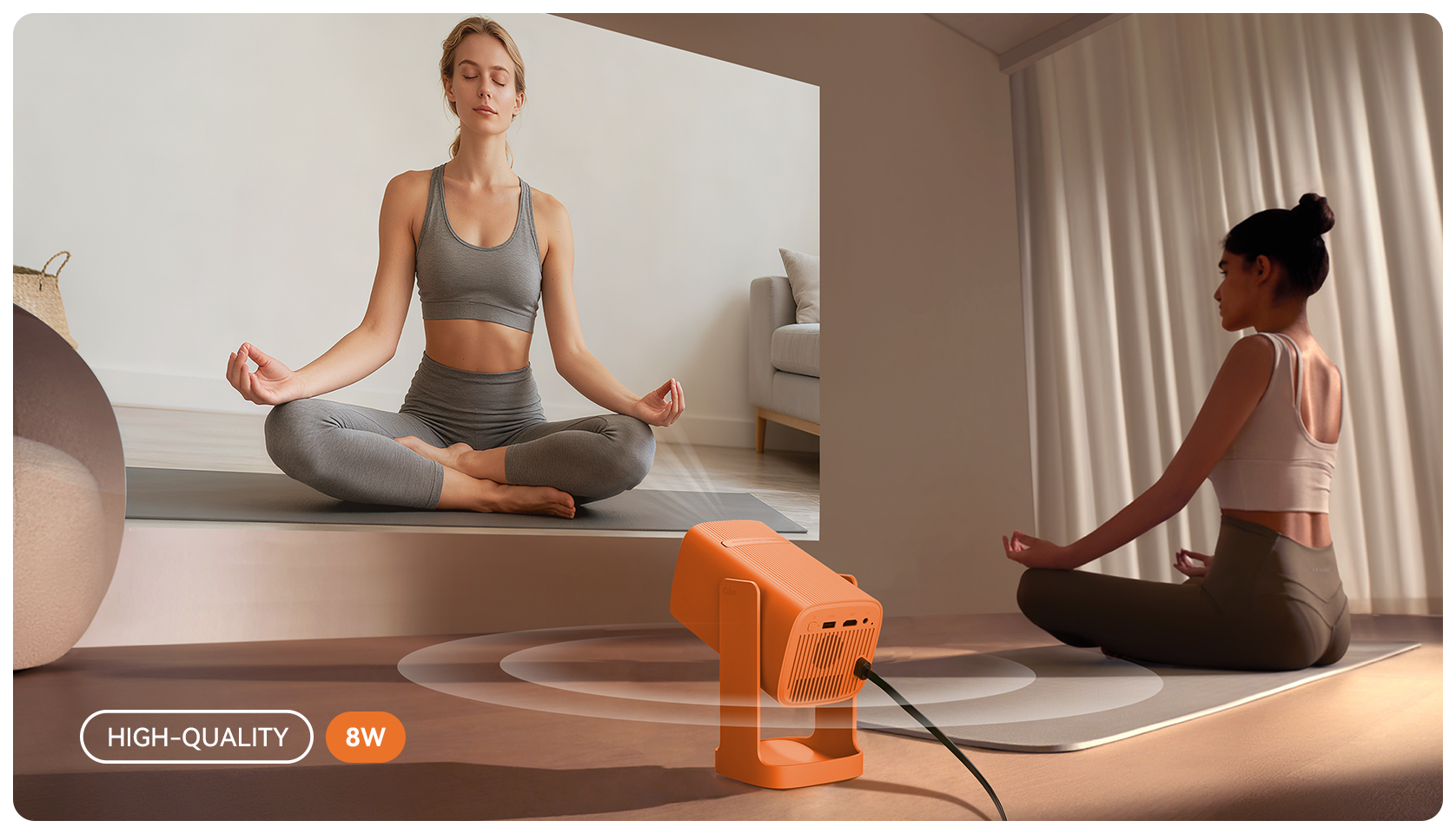 Wanbo Cube 1: Portable Android TV 11 Projector with 360° Gimbal
