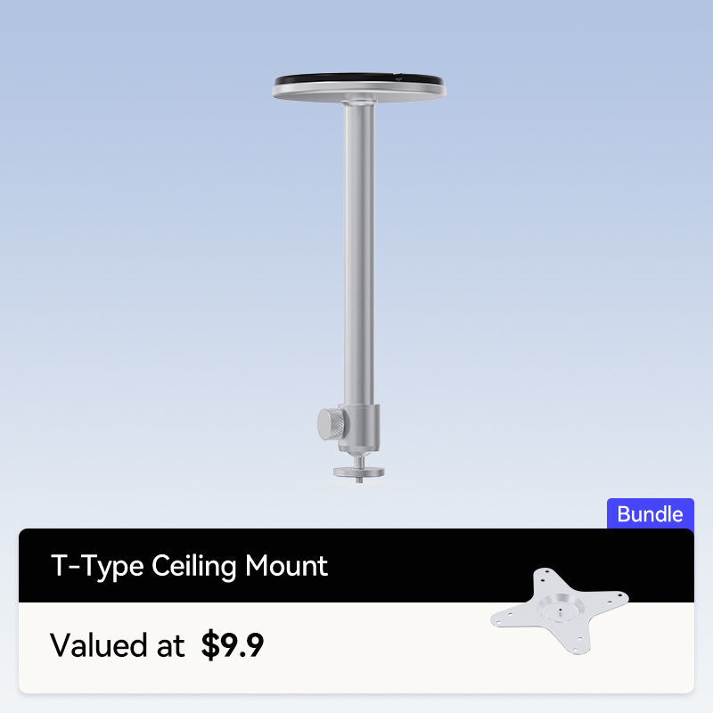 Wanbo T-Type Ceiling Mount 360° Adjustable / Applicable to Most Projectors / 5kg Load Bearing/Top Plate Screws Hidden