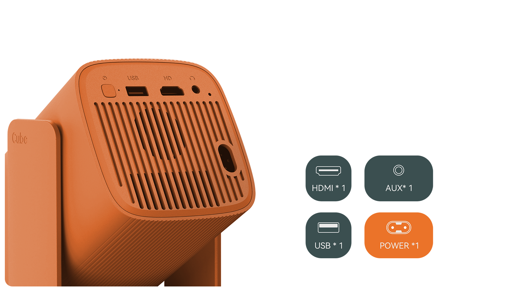 Wanbo Cube 1: Portable Android TV 11 Projector with 360° Gimbal