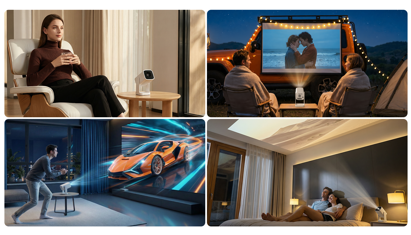 WANBO Cube 1 白 プロジェクター 最新 Android TV Amazon.com: Wanbo Cube 1 Smart Projector with WiFi and Bluetooth