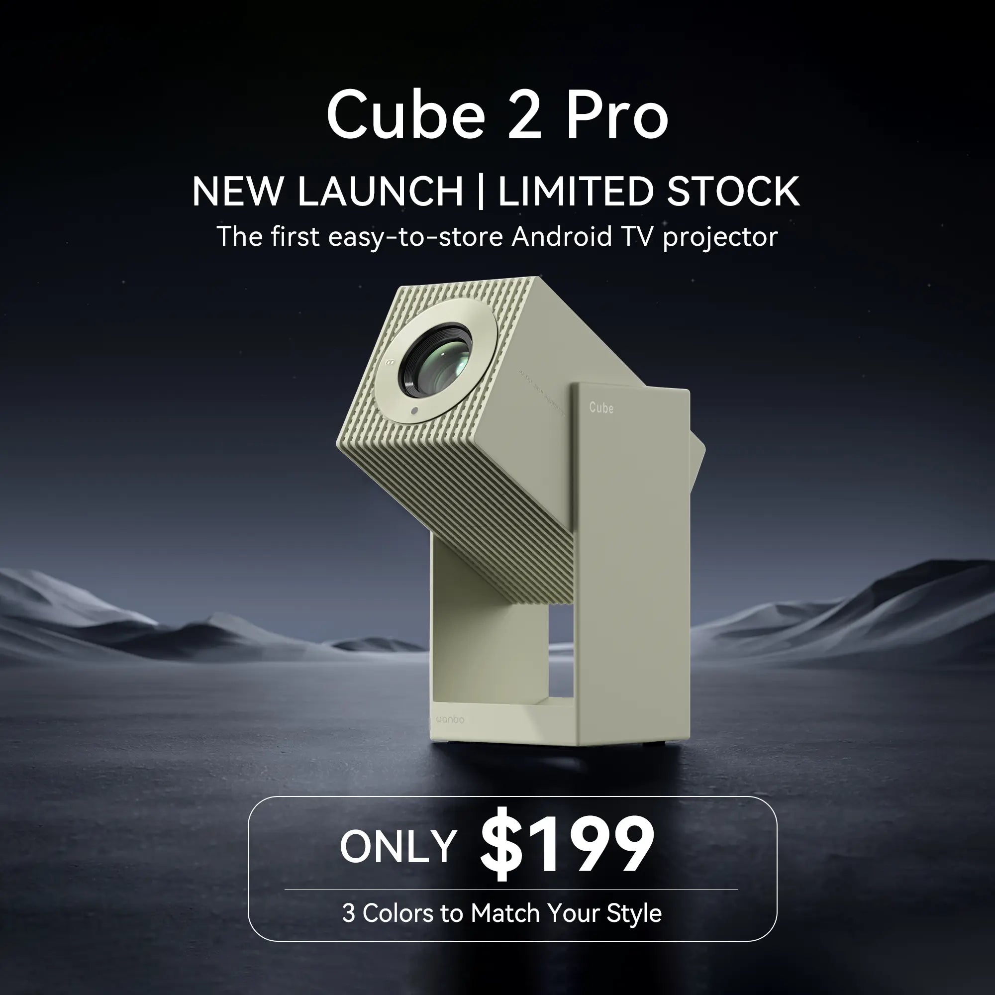 Wanbo Cube 2 Pro Projector | ToF Auto-Focus & All-in-One 1080P Smart Projector Product vendor