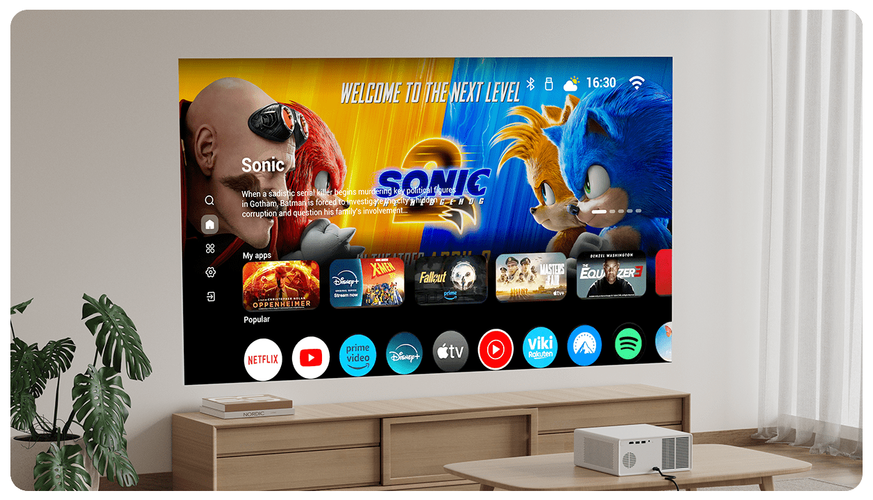 Wanbo X5 Air FHD 1100 ANSI Official Android TV Projector description image 4