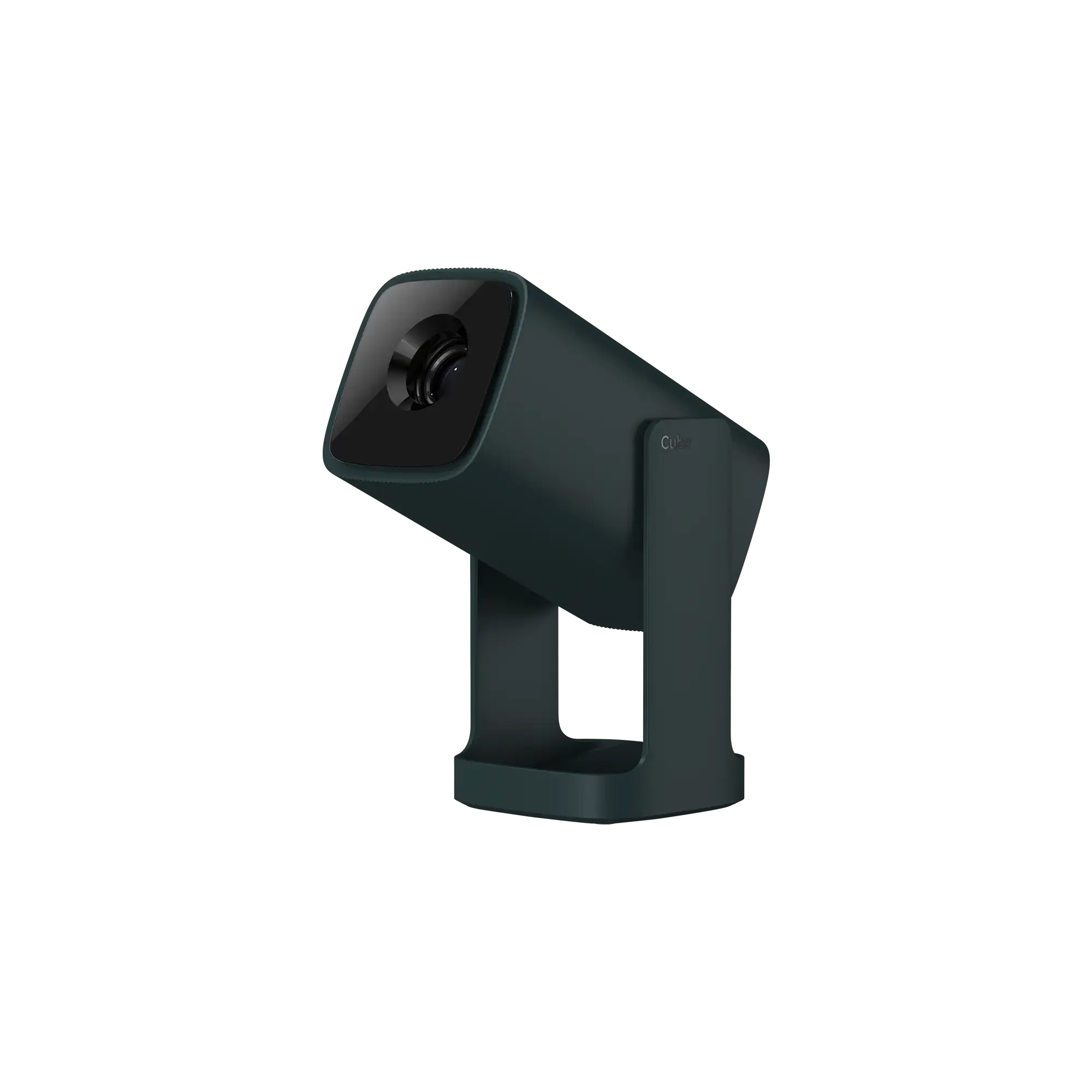 Wanbo Cube 1 Smart Android TV Projector in Dark Green with 360° Rotating Gimbal Stand
