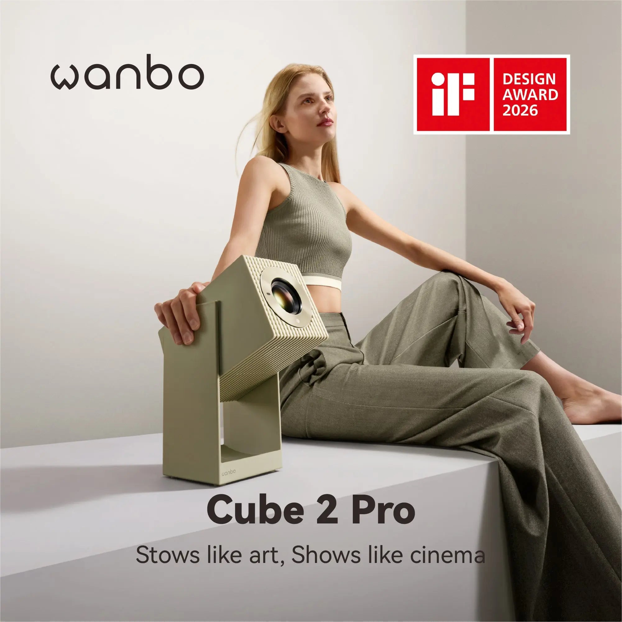Wanbo Cube 2 Pro Projector | ToF Auto-Focus & All-in-One 1080P Smart P