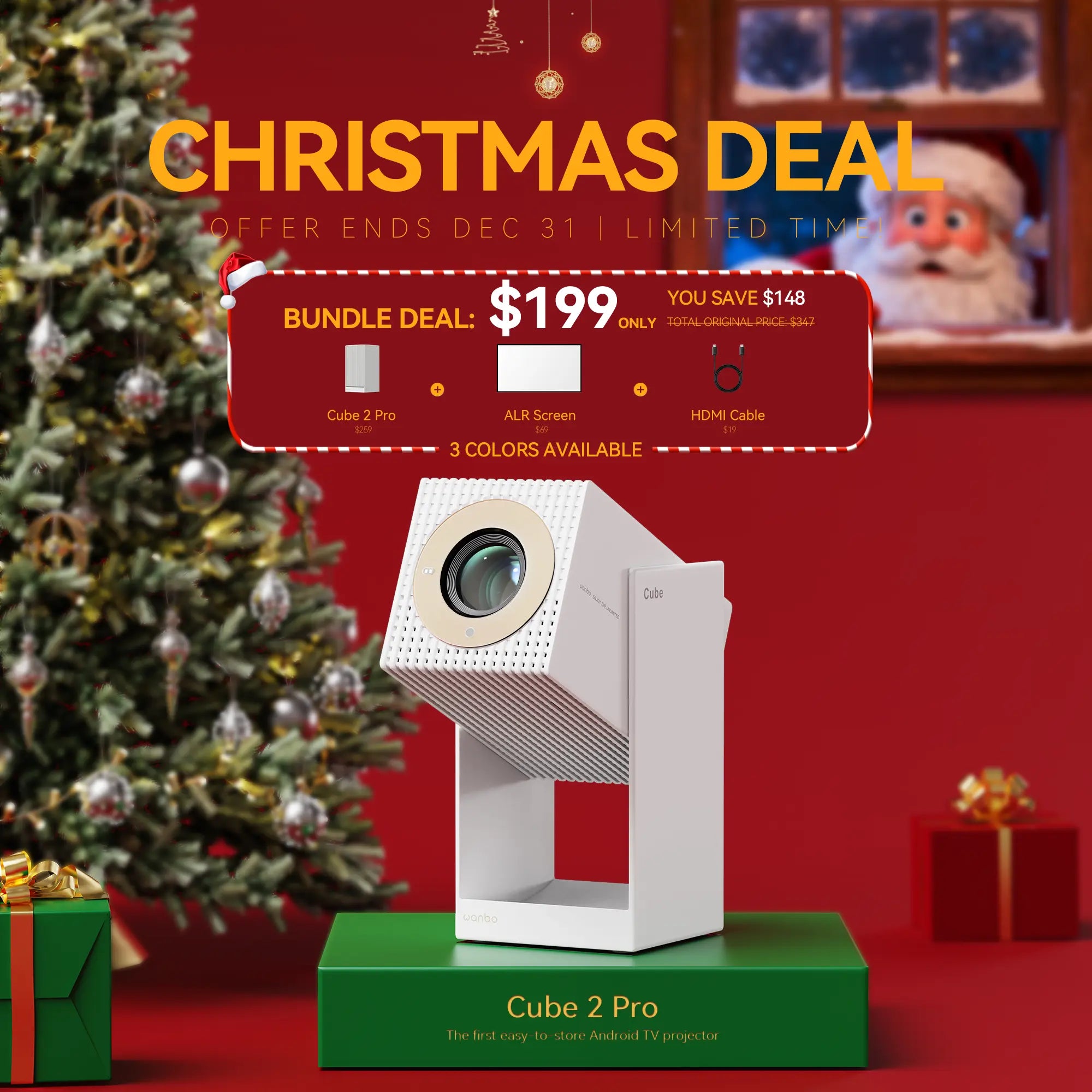 Wanbo Cube 2 Pro Projector | ToF Auto-Focus & All-in-One 1080P Smart Projector Product vendor