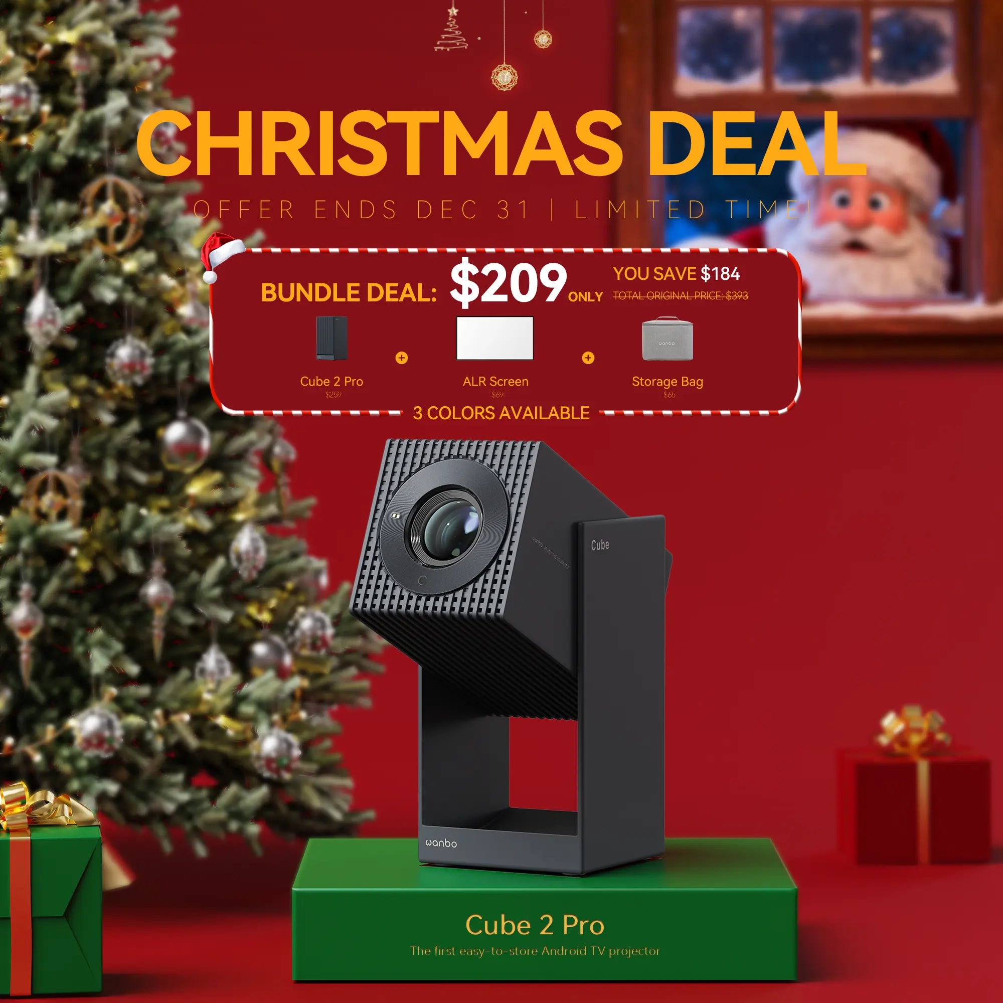 Wanbo Cube 2 Pro Projector | ToF Auto-Focus & All-in-One 1080P Smart Projector Product vendor