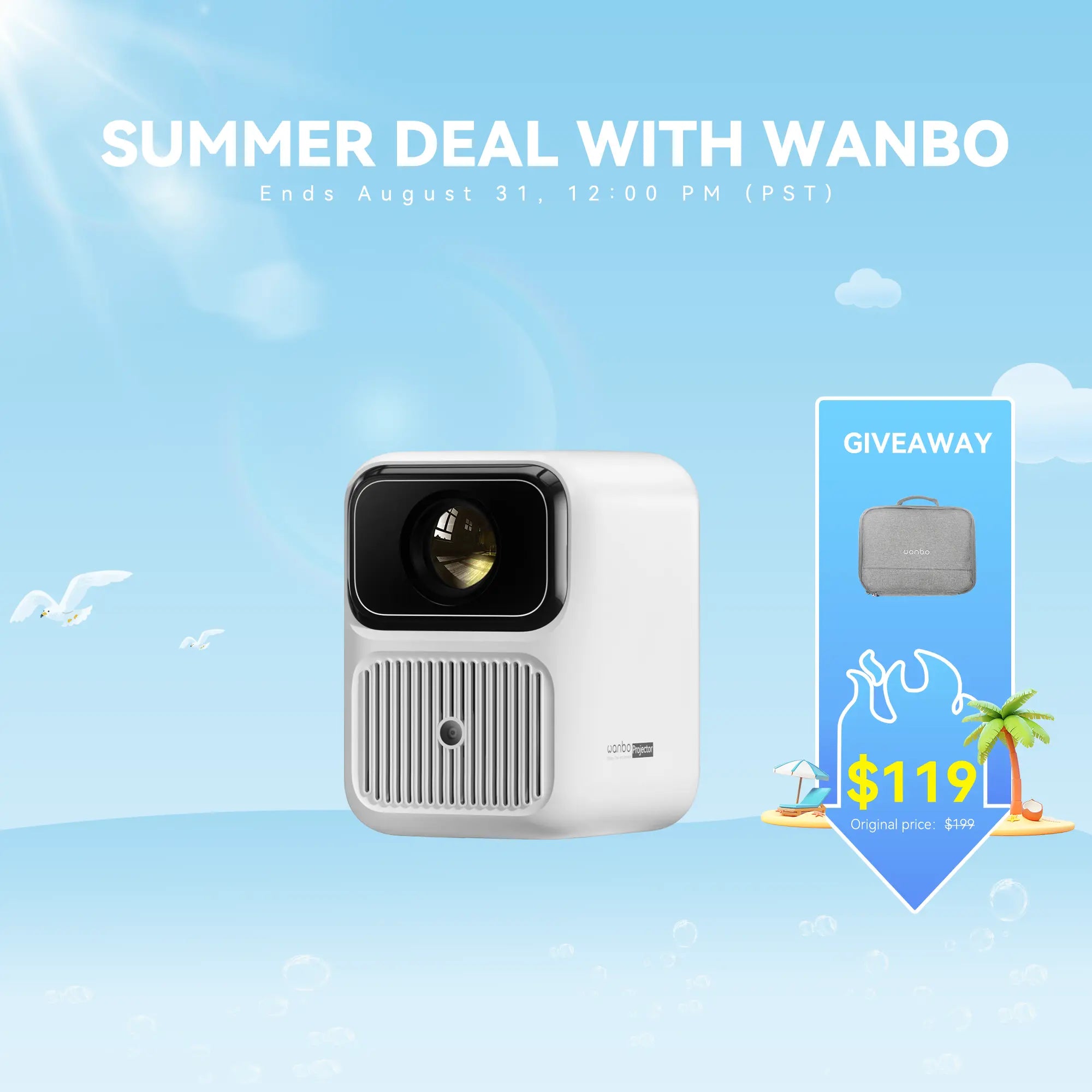 Wanbo Dali 1 Music Proyector Next-Level Audio immersion Portable Projector Product vendor