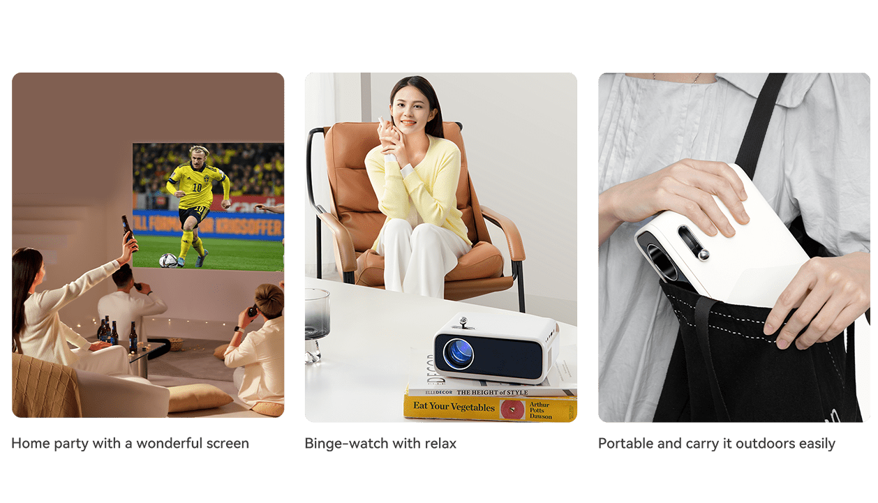 Wanbo Mini Pro 250 ANSI LCD Android Projector description image 11