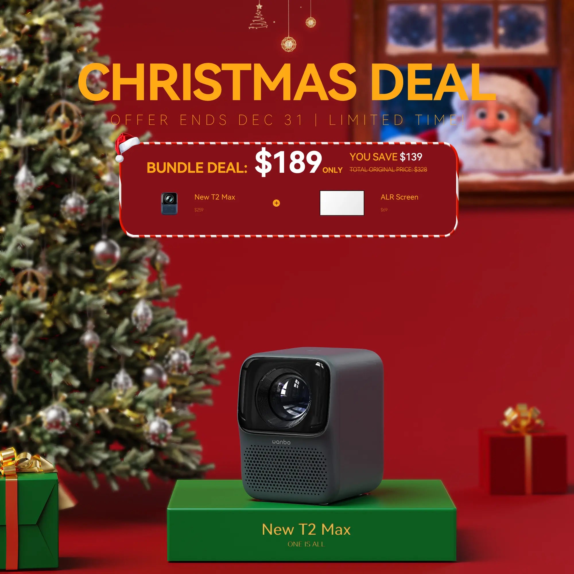 Wanbo New T2 Max Projector High Brightness 1080p Full HD Dual-Band Wifi 6 Product vendor