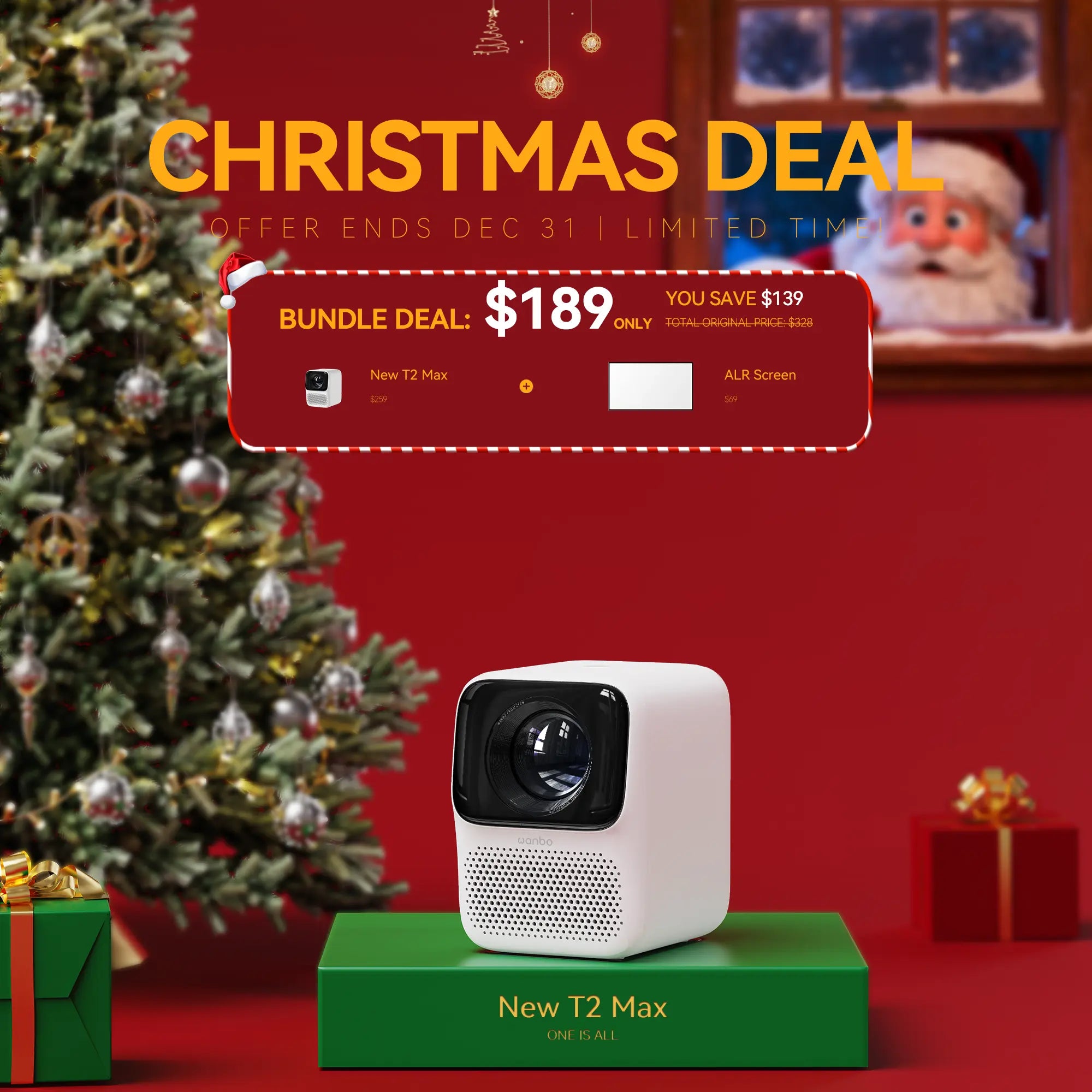 Wanbo New T2 Max Projector High Brightness 1080p Full HD Dual-Band Wifi 6 Product vendor