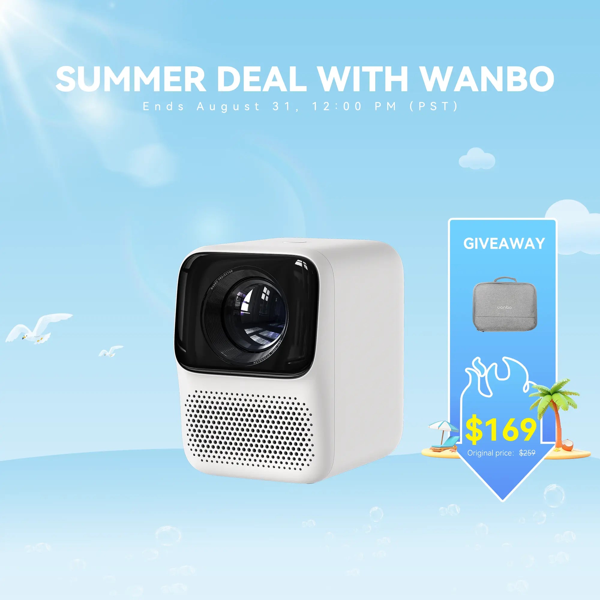 Wanbo New T2 Max Projector High Brightness 1080p Full HD Dual-Band Wifi 6 Product vendor