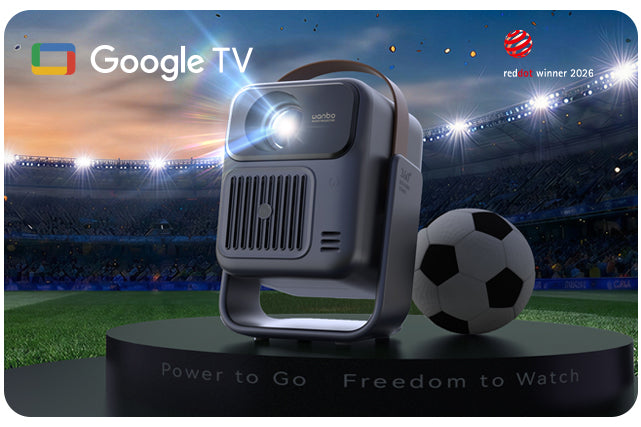 Wanbo X5 Pro 2025: 1100 ANSI Lumens Smart Google TV Projector, Your Ul