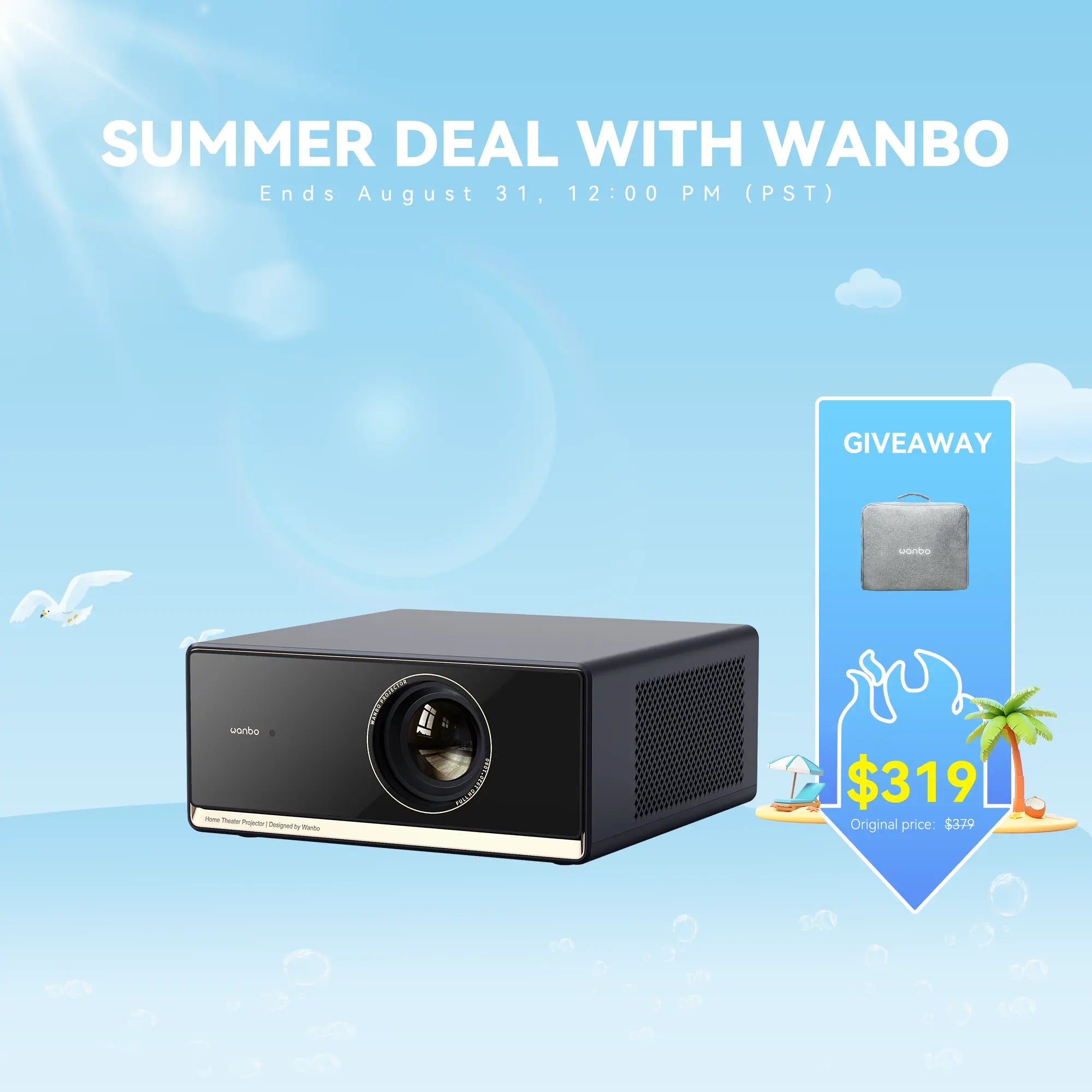 Wanbo X5 Pro New Upgraded 1100 ANSI Smart Projector With Android 11 TV Product vendor