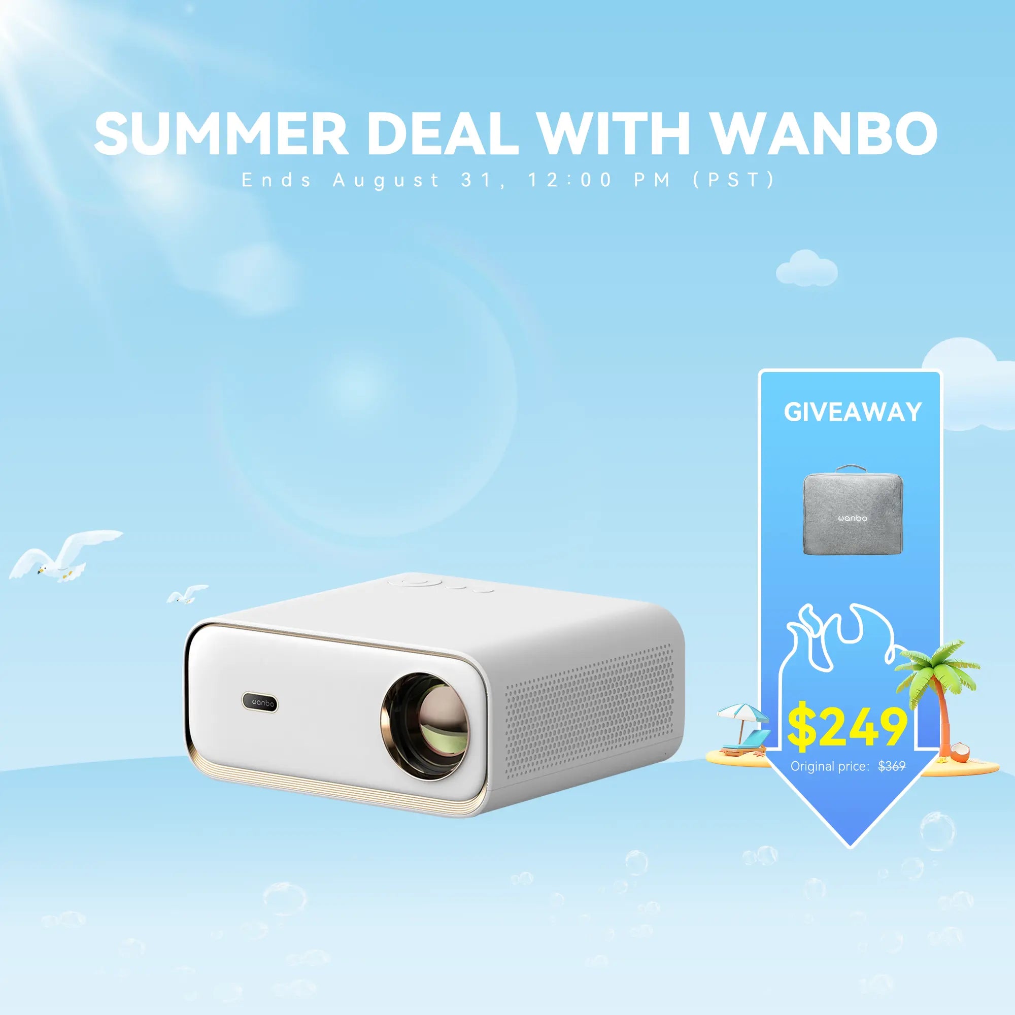 Wanbo X5 Projector Auto Focus 1100 ANSI High Brightness Product vendor