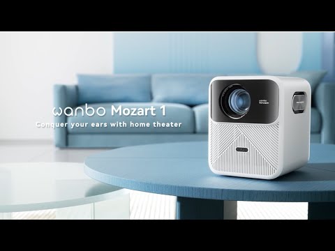 Wanbo Weekend Flash Sale-Wanbo Mozart 1 Projector PixelPro 5.0 full closed optical | 8W*2 Full-frequency speakers