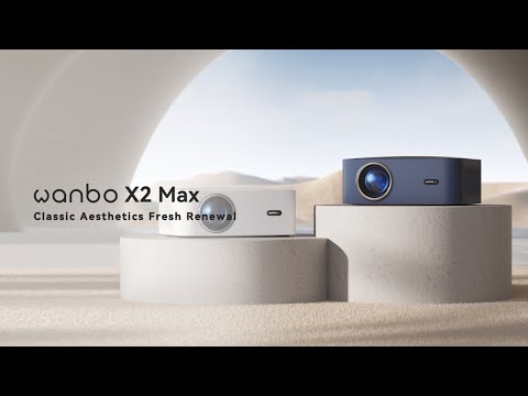 Wanbo X2 Max Estética clásica Nueva renovación | HDMI | Wi-Fi 6 nativo de doble banda 1080P 