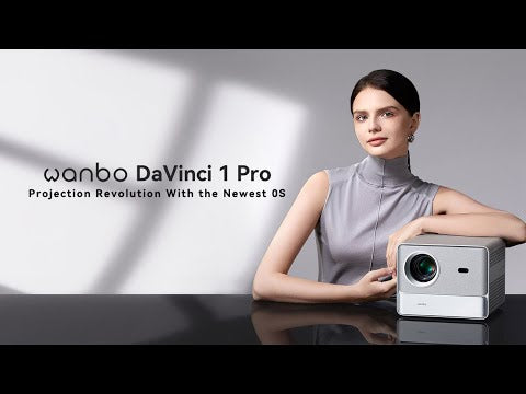 Wanbo DaVinci 1 Pro Projektor Google Asystent System operacyjny Google 1080P Kino domowe Automatyczne ustawianie ostrości 5G WiFi Bluetooth Przenośny Projektor