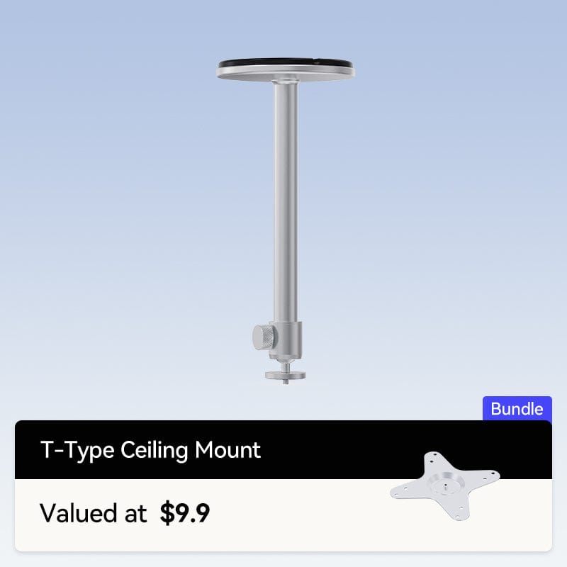 Wanbo Wanbo T-Type Ceiling Mount 360° Adjustable / Applicable to Most Projectors / 5kg Load Bearing/Top Plate Screws Hidden