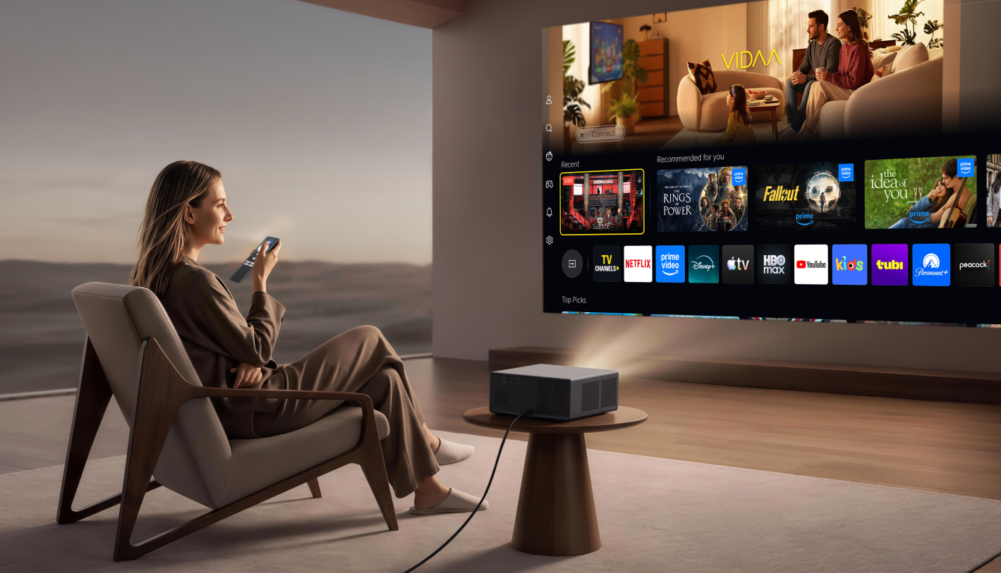 Wanbo smart system built for projectors