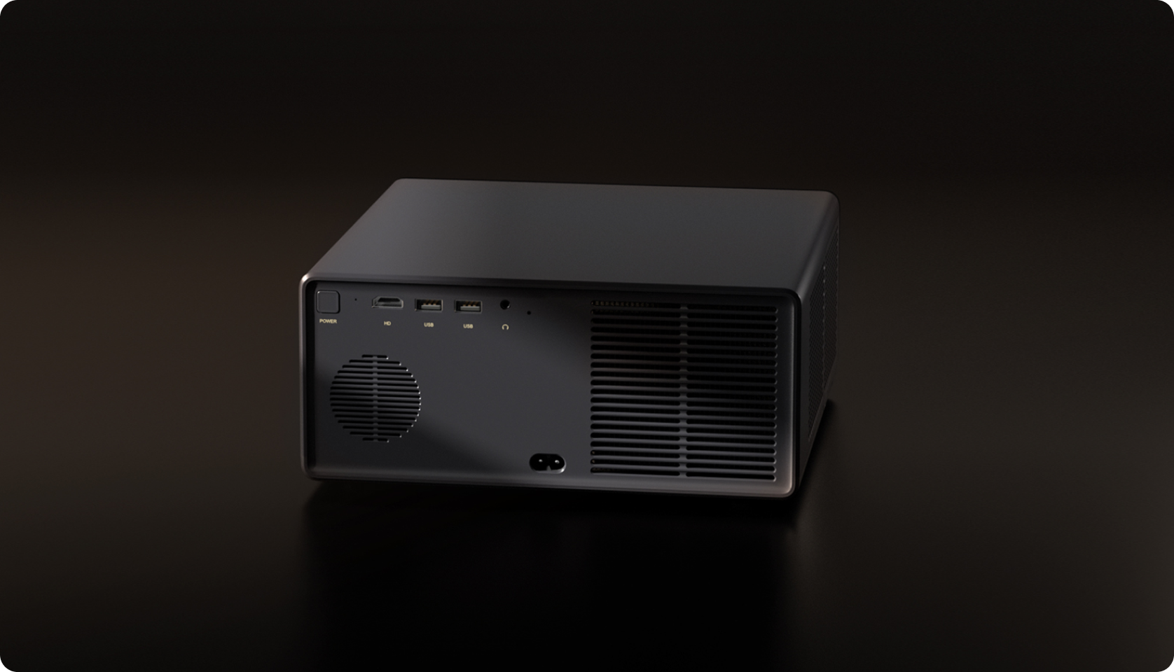 Wanbo X5S projector with HDMI and USB ports