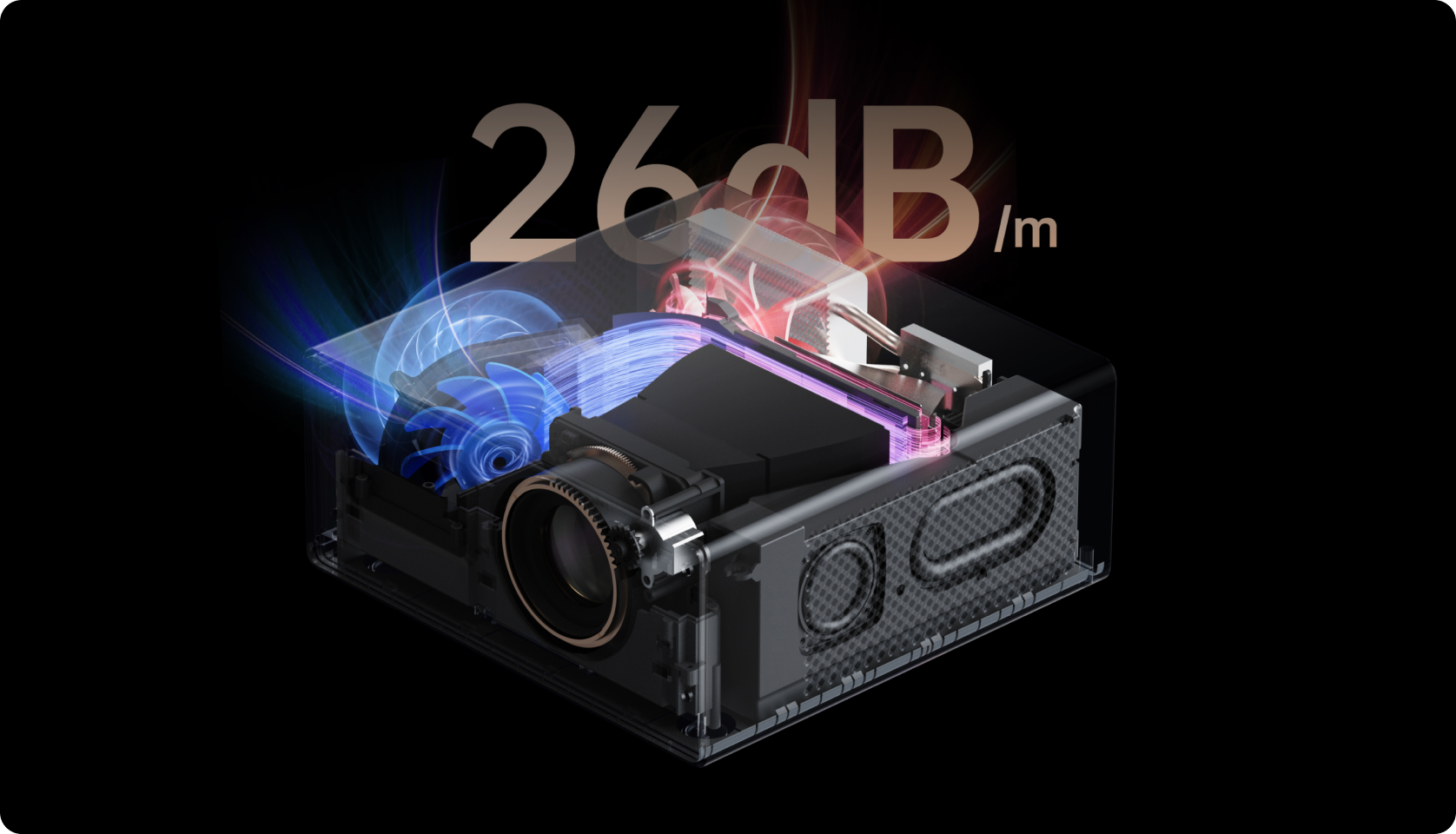 Wanbo X5S quiet cooling smart projector
